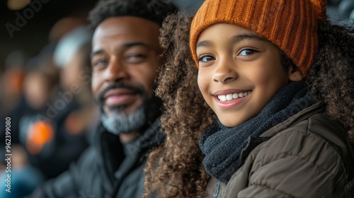 Family enjoying a football game together in the stands. --ar 16:9 --style raw --stylize 750 --v 6.1 Job ID: 7c58544d-c3c7-4b16-b21d-78045e9e20ea