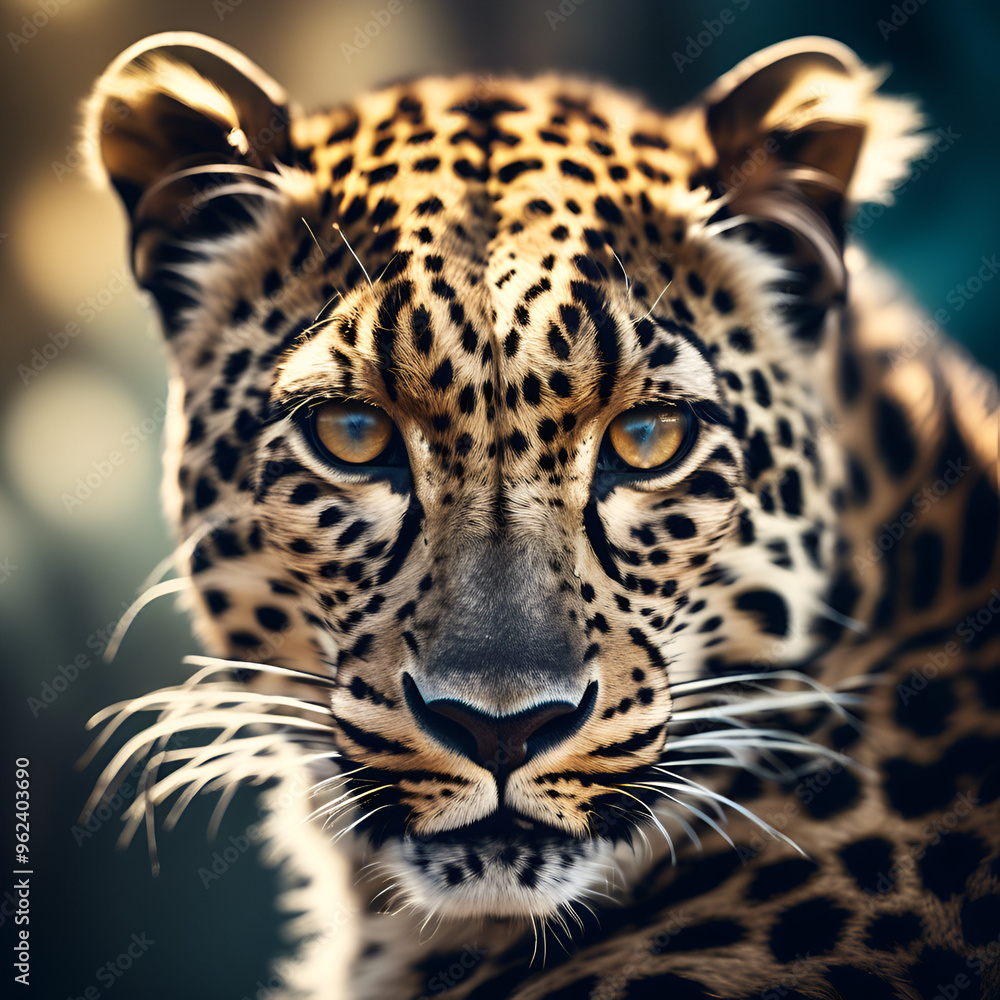 portrait of a leopard portrait of a leopard