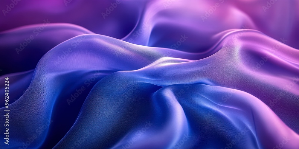 Fototapeta premium Smoky Blue Abstract Background with Fluid Shapes