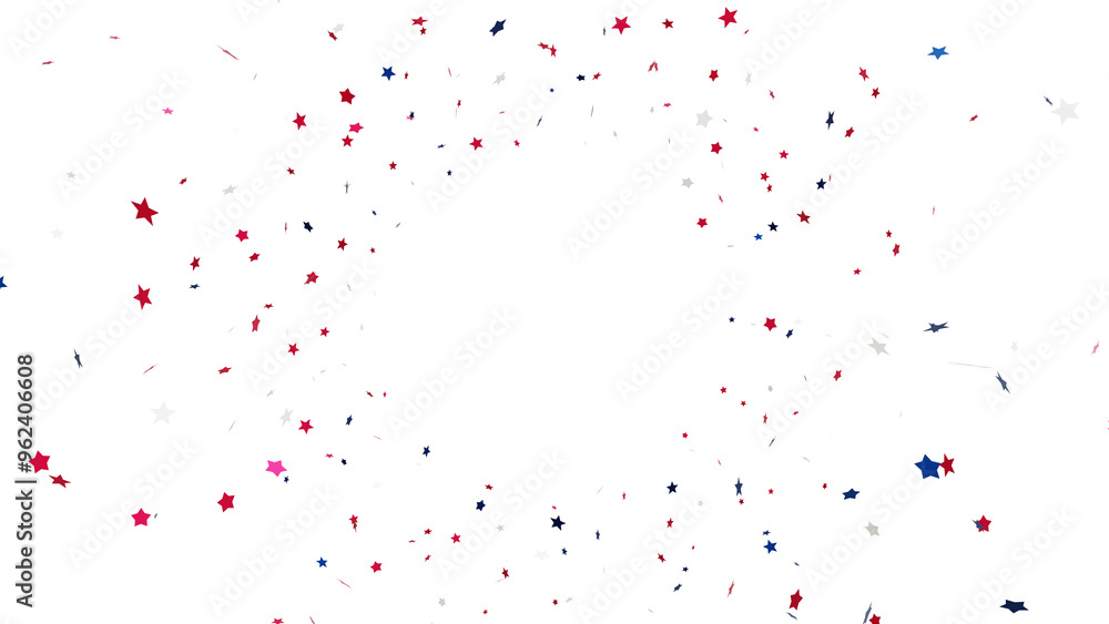 National Day Celebration: Celebrate American holidays with this vibrant and patriotic 3D illustration. National Day Celebration: Celebrate American holidays with this vibrant and patriotic 3D illustration.