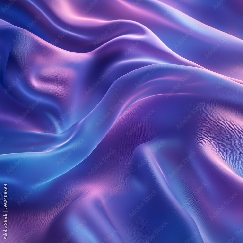 Fototapeta premium Smoky Blue Abstract Background with Fluid Shapes