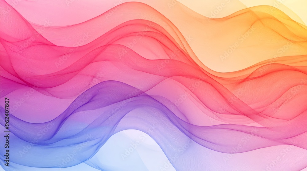 Obraz premium Abstract colorful wavy lines background.