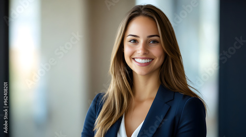 Professional Woman Exudes Success and Leadership