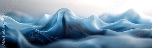 Wallpaper Mural Smoky Blue Abstract Background with Fluid Shapes Torontodigital.ca