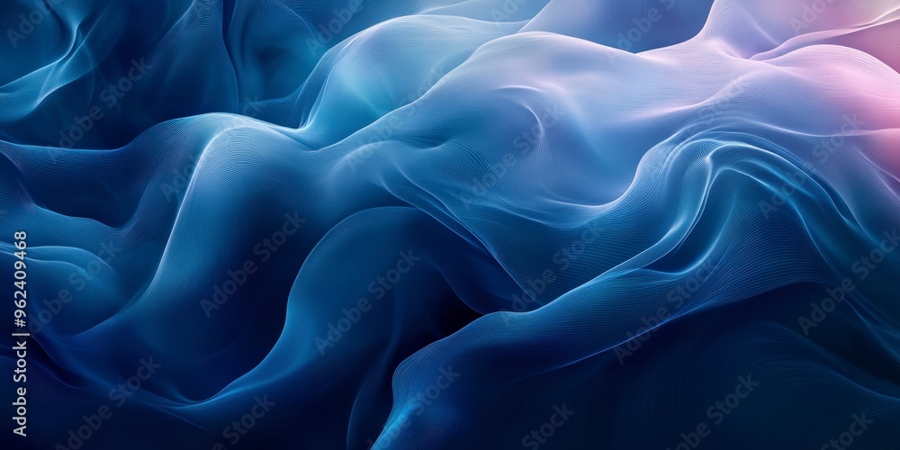 Smoky Blue Abstract Background with Fluid Shapes Smoky Blue Abstract Background with Fluid Shapes