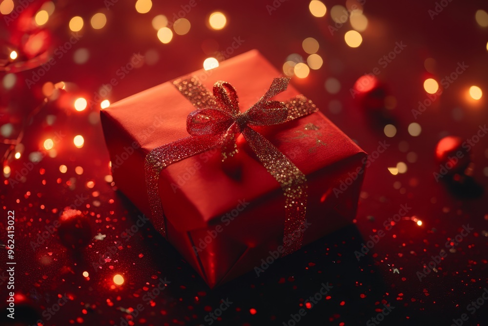 Festive Christmas gift boxes. New year background with gifts Festive Christmas gift boxes. New year background with gifts