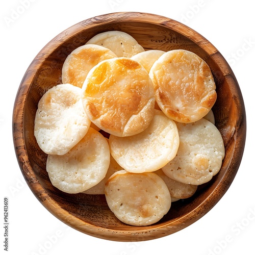 Korean Rice cake isolated on white background. photo