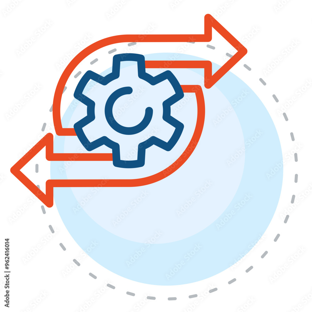 Obraz premium Algorithm Icon