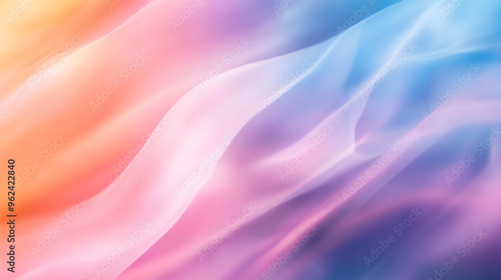 Abstract pastel background with soft flowing lines and gradients in pink, purple, blue, and orange hues. Abstract pastel background with soft flowing lines and gradients in pink, purple, blue, and orange hues.