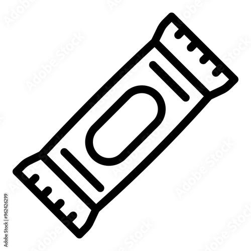 Protein bar icon. Vector line icon