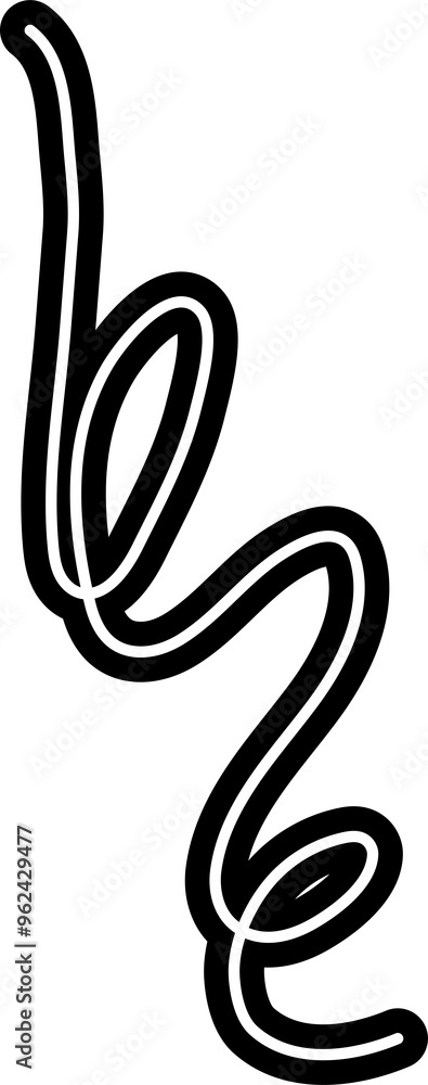 Line bold spiral various abstract shape for children, festive, celebration Line bold spiral various abstract shape for children, festive, celebration