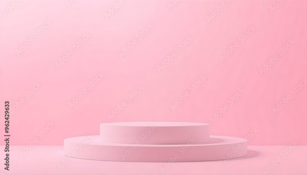 Pink and white podium pedestal with matte color background. Style-93 Pink and white podium pedestal with matte color background. Style-93