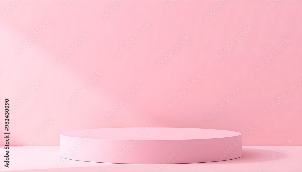 Pink and white podium pedestal with matte color background. Style-23 Pink and white podium pedestal with matte color background. Style-23