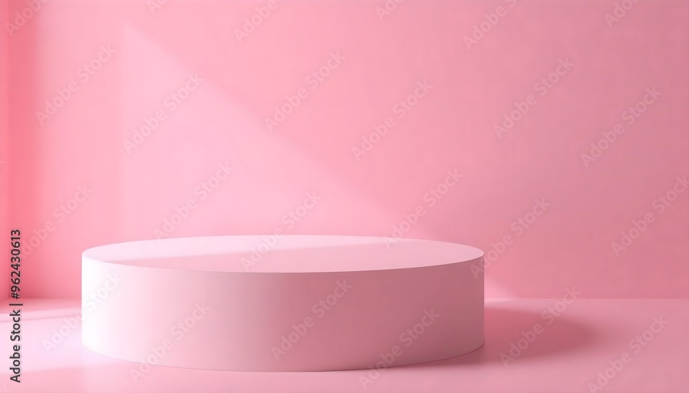 Pink and white podium pedestal with matte color background. Style-66 Pink and white podium pedestal with matte color background. Style-66