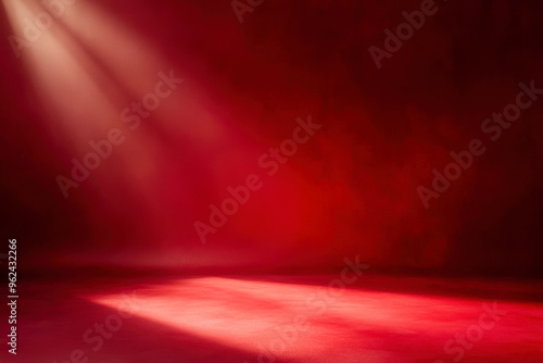 Abstract red studio background for product presentation. Background for display product.