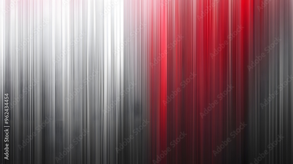 Obraz premium Gradient, Shapes, Waves, Silver and Red, Abstract Image, Texture, Pattern Background, Wallpaper, Cover and Screen for Smartphone, PC, Laptop, 9:16 and 16:9 Format