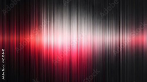 Gradient, Shapes, Waves, Silver and Red, Abstract Image, Texture, Pattern Background, Wallpaper, Cover and Screen for Smartphone, PC, Laptop, 9:16 and 16:9 Format