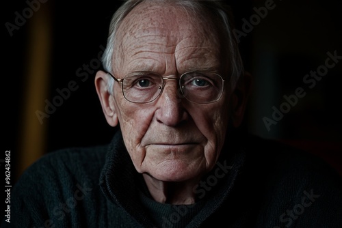 Brain cortex Cognitive machinery Elderly man with a large puzzle piece on his forehead symbolizing the complexity of thoughts memory and the search for identity in later life