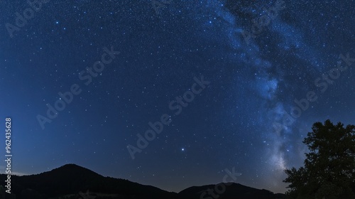 Milky Way over Mountains