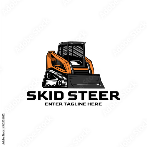 skid steer vector logo design,skid steer car logo,skid steer vector,skid steer heavy equipment vehicle,scoop,transport,business,industrial,digger,loader,design,logo,construction,bulldozer,machiner
