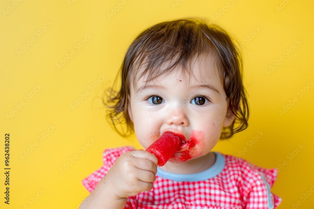 Endearing infant lying charming expression and serene demeanor. Kid enjoys a refreshing ice cream treat. Love and bonding displayed endearing and joyful moments. Endearing infant lying charming expression and serene demeanor. Kid enjoys a refreshing ice cream treat. Love and bonding displayed endearing and joyful moments.