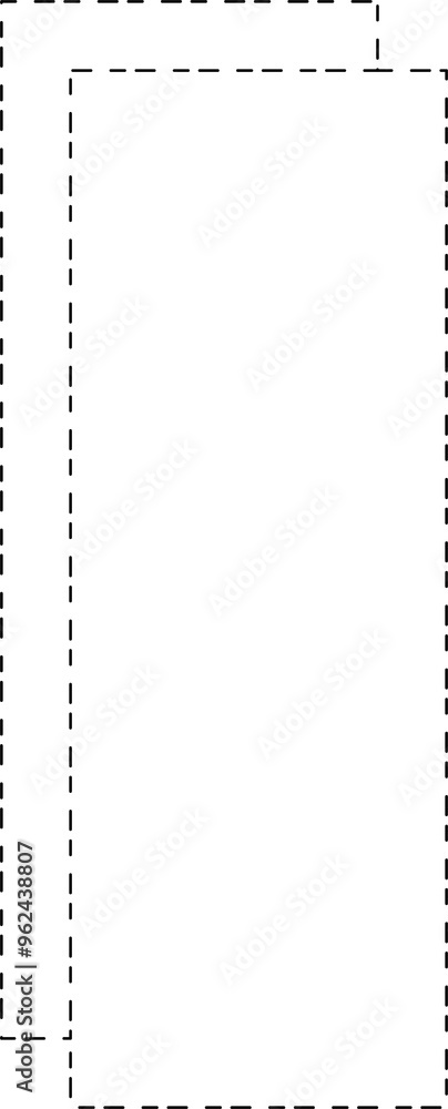 Dashed line square shapes. Elements for design Dashed line square shapes. Elements for design