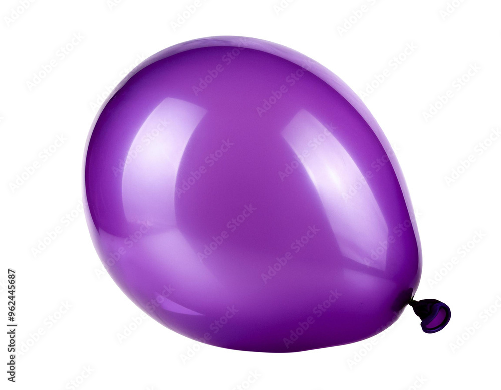 Isolated colorful purple latex balloon Isolated colorful purple latex balloon