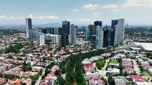 Guadalajara Skyline in Mexico. Residential Business District
