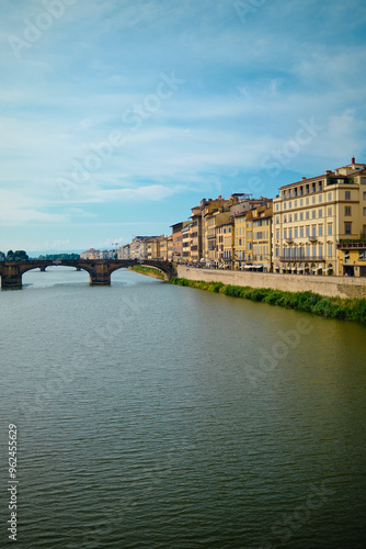 View from Ponte Vecchio at summer