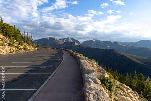 Snowcapped Mountains in Rocky Mountain National Park. Trail Ridge Road Rocky Mountain National Park Estes Park and Grand Lakes Colorado