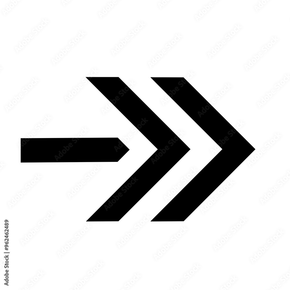 The vector graphic features a minimalist arrow design, symbolizing direction and progression, suitable for UI applications and instructional materials The vector graphic features a minimalist arrow design, symbolizing direction and progression, suitable for UI applications and instructional materials