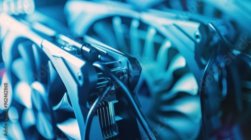 Close-up of a Graphics Card Fan photo