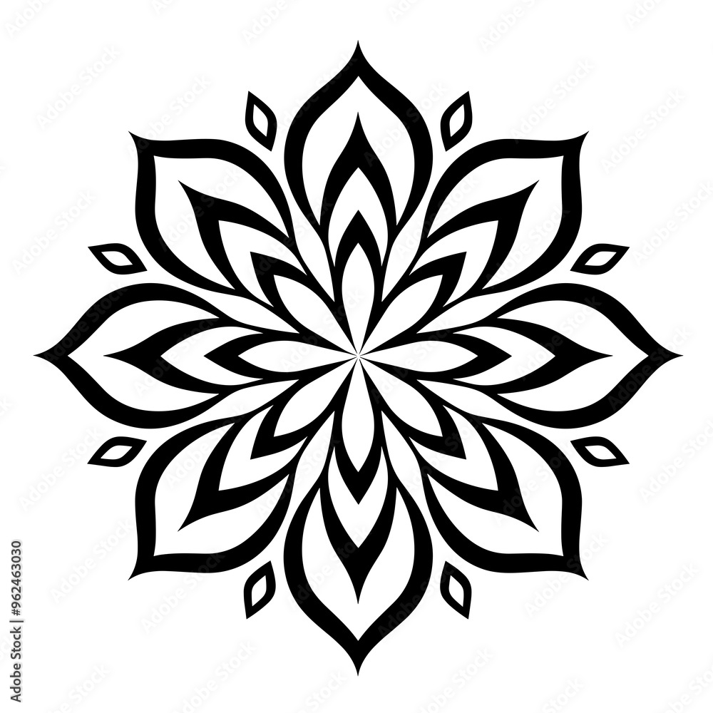 This vector snowflake design showcases a simple yet elegant line art representation, symbolizing the beauty of winter and nature's intricate patterns This vector snowflake design showcases a simple yet elegant line art representation, symbolizing the beauty of winter and nature's intricate patterns
