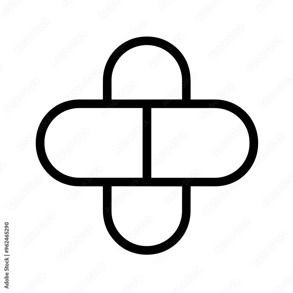 A clean and straightforward vector illustration of a drug pill icon, featuring a minimalistic line design suitable for health-related projects A clean and straightforward vector illustration of a drug pill icon, featuring a minimalistic line design suitable for health-related projects