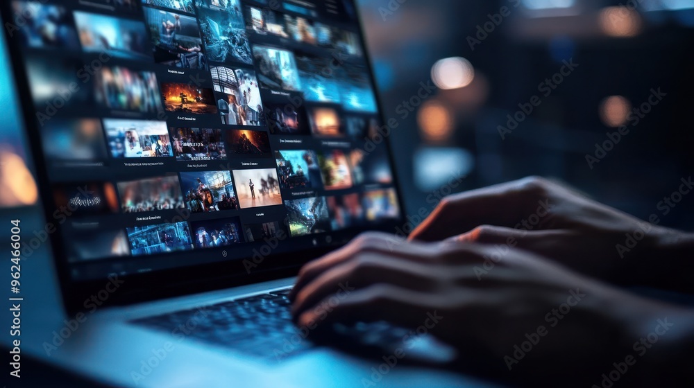 Laptop with Image Gallery Display Laptop with Image Gallery Display