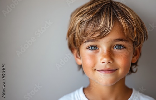 Portrait of a Smiling Young Boy