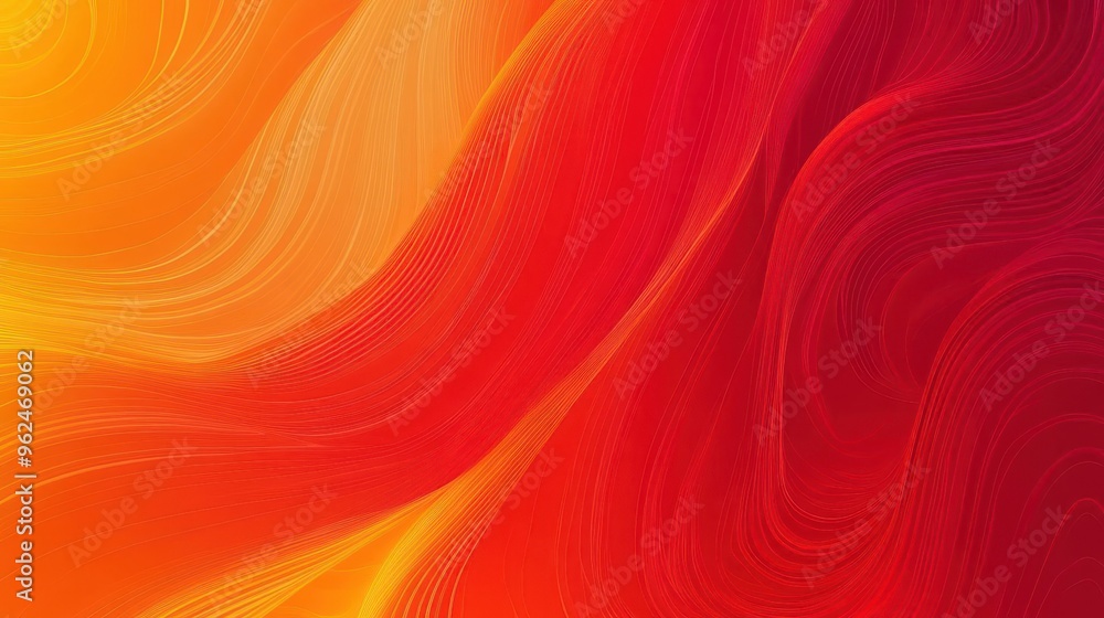 Vivid red to deep orange gradient with fluid, swirling patterns, Abstract background, Dynamic and energetic Vivid red to deep orange gradient with fluid, swirling patterns, Abstract background, Dynamic and energetic