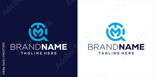 Creative MQ Letter Logo Design, Design Inspiration, Illustration, Vector