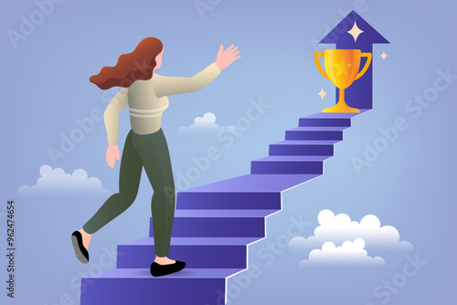 professional person standing on a ladder