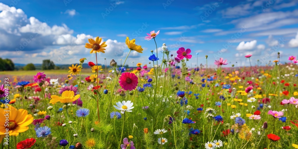 Vibrant wildflowers blooming in a meadow , wildflowers, field, nature, colorful, flora, spring, meadow, outdoor, beauty Vibrant wildflowers blooming in a meadow , wildflowers, field, nature, colorful, flora, spring, meadow, outdoor, beauty