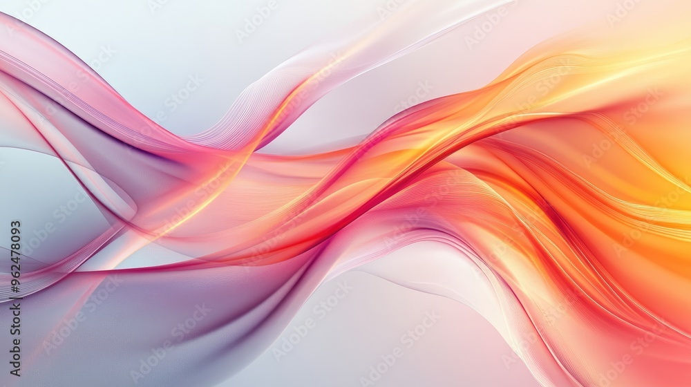 Flowing abstract design representing family love and warmth, with dynamic curves on a realistic background, symbolizing unity and care Flowing abstract design representing family love and warmth, with dynamic curves on a realistic background, symbolizing unity and care