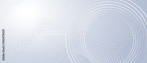 Modern abstract background with circle lines. Digital or Technology concept. vector illustration.