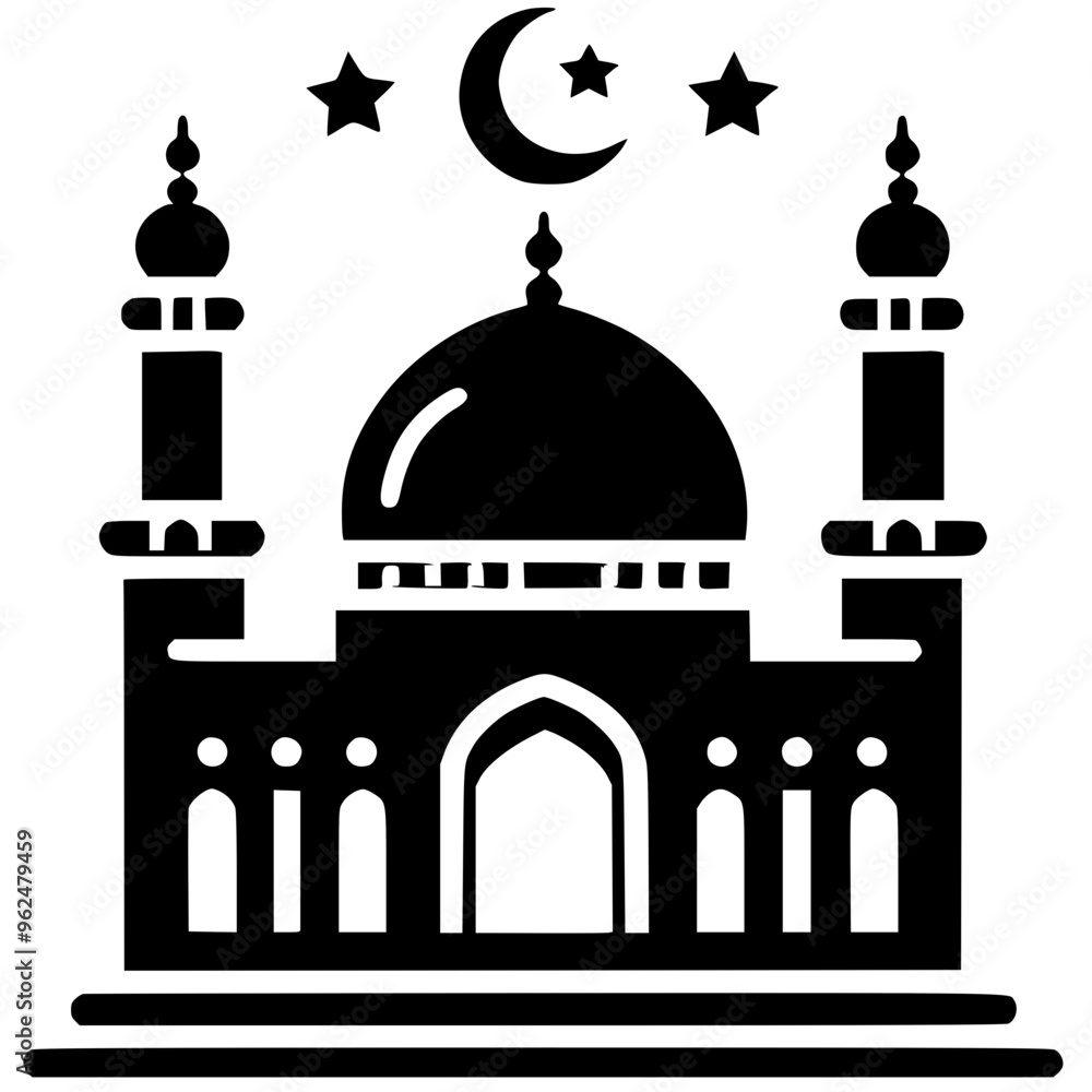 Islamic mosque silhouette Islamic mosque silhouette