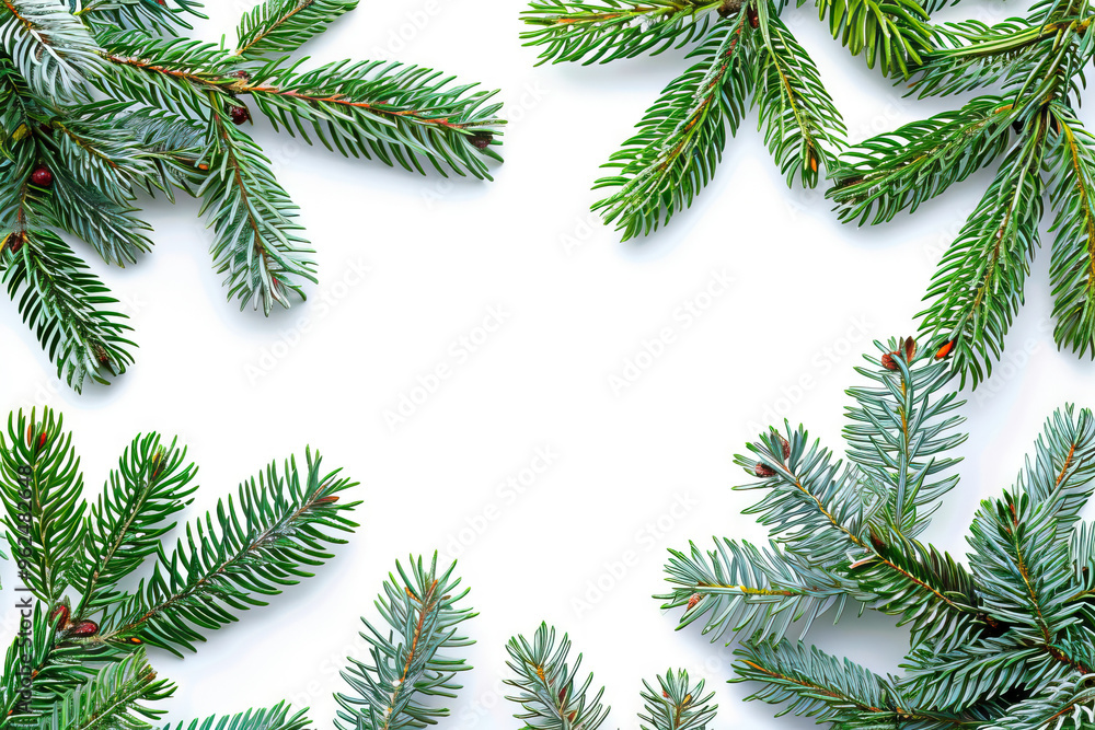 Snow-covered fir tree with vibrant green leaves. Conifer species including Colorado Spruce, Oregon Pine, and more. Predominant colors: White and Green. Snow-covered fir tree with vibrant green leaves. Conifer species including Colorado Spruce, Oregon Pine, and more. Predominant colors: White and Green.