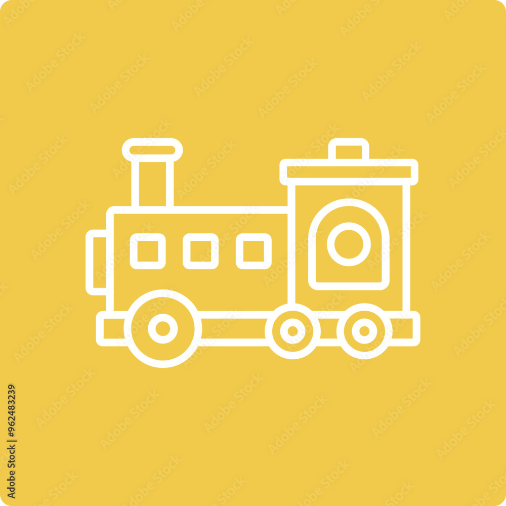 Obraz premium Toy Train Icon
