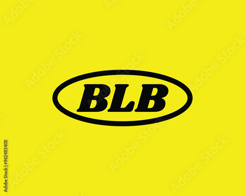 BLB Logo design vector template. BLB photo