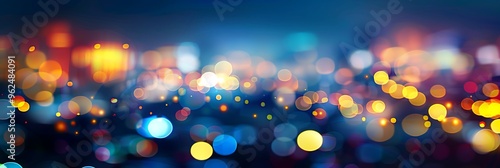 colorful night light abstract backgroundAbstract image of night lights in the city with motion blur