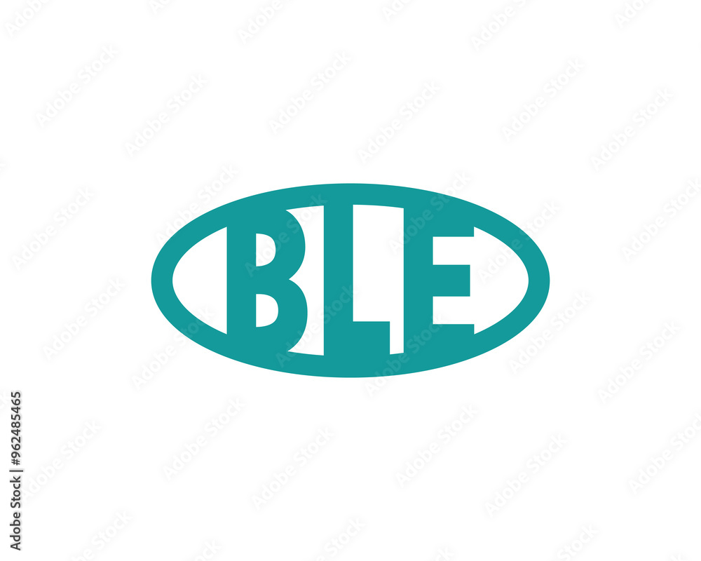 Fototapeta premium BLE logo design vector template. BLE
