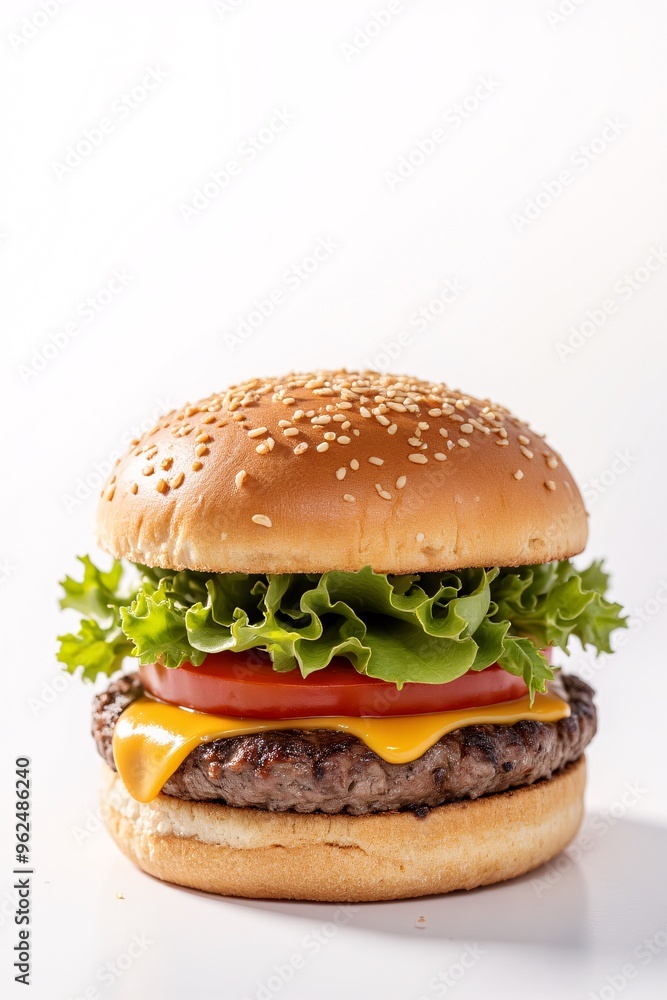 hamburger on a white background hamburger on a white background