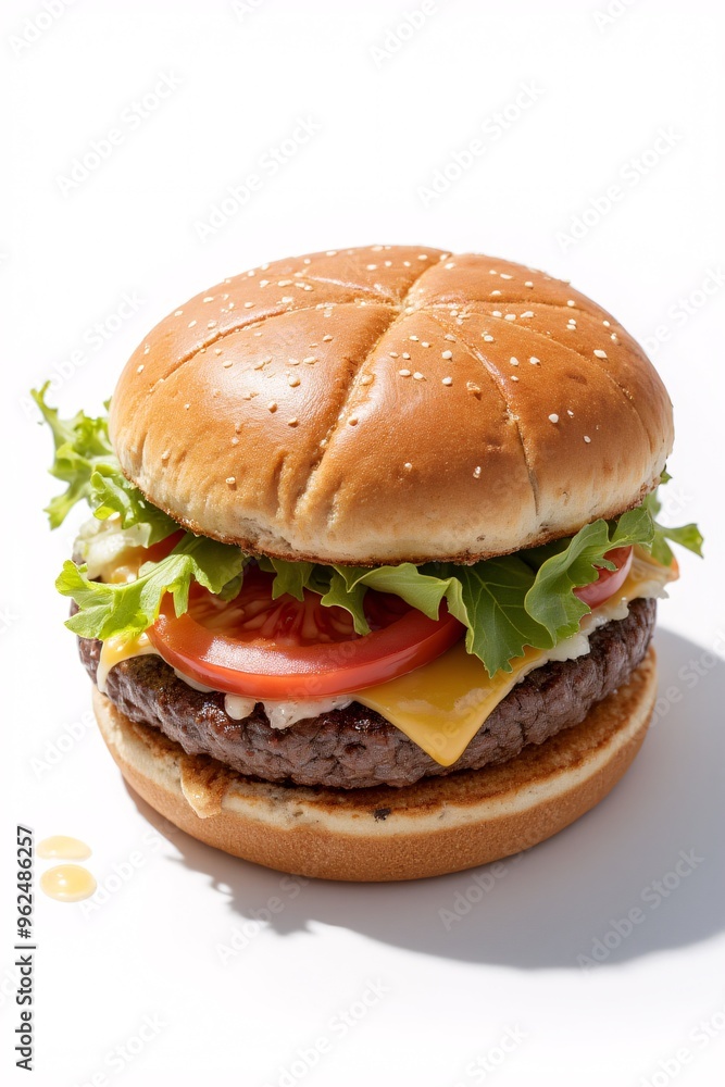 hamburger on a white background hamburger on a white background